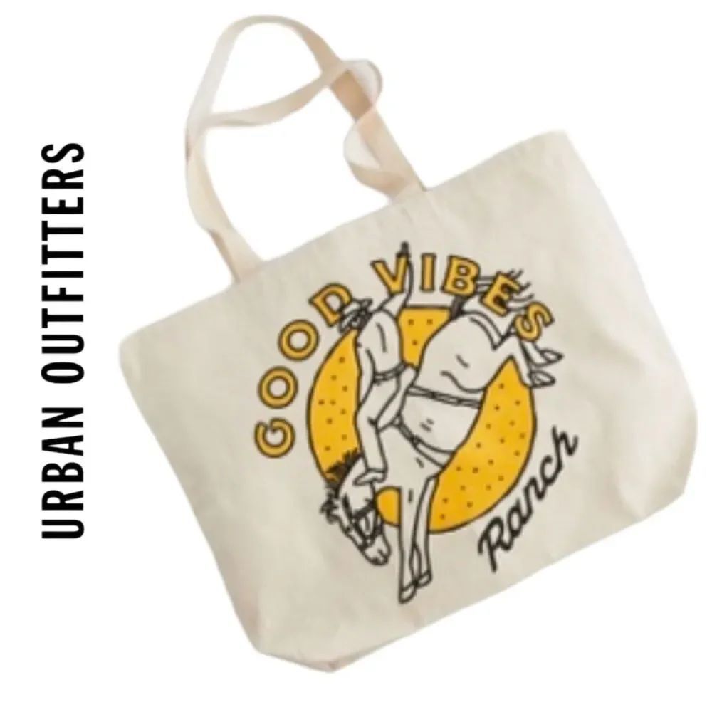 NEW Urban Outfitters UO Good Vibes Tote Bag